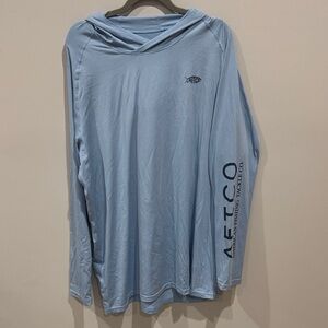 AFTCO Men's Sky Blue Long Sleeve Tee